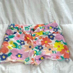Carters Jean Flower Cut Off Shorts